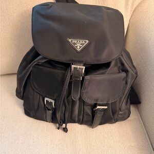 Prada nylon Black Backpack